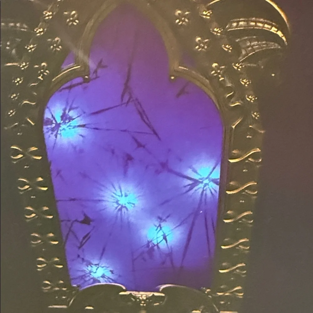 Christian Lacroix Brown Box with Blue LED Mirror Accent